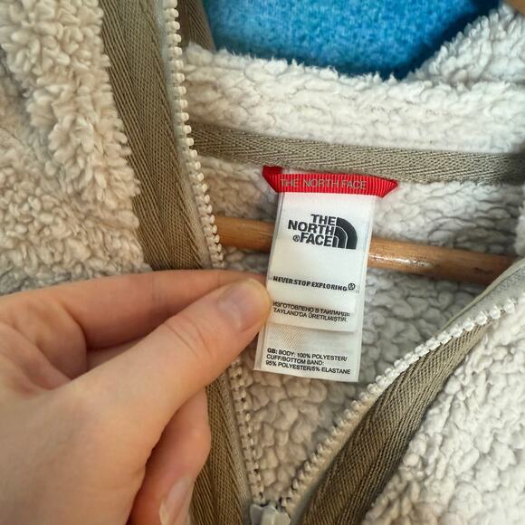 The North Face Women’s Full Zip Fleece Jacket Coat Size L Off White Polyester - Picture 9 of 15